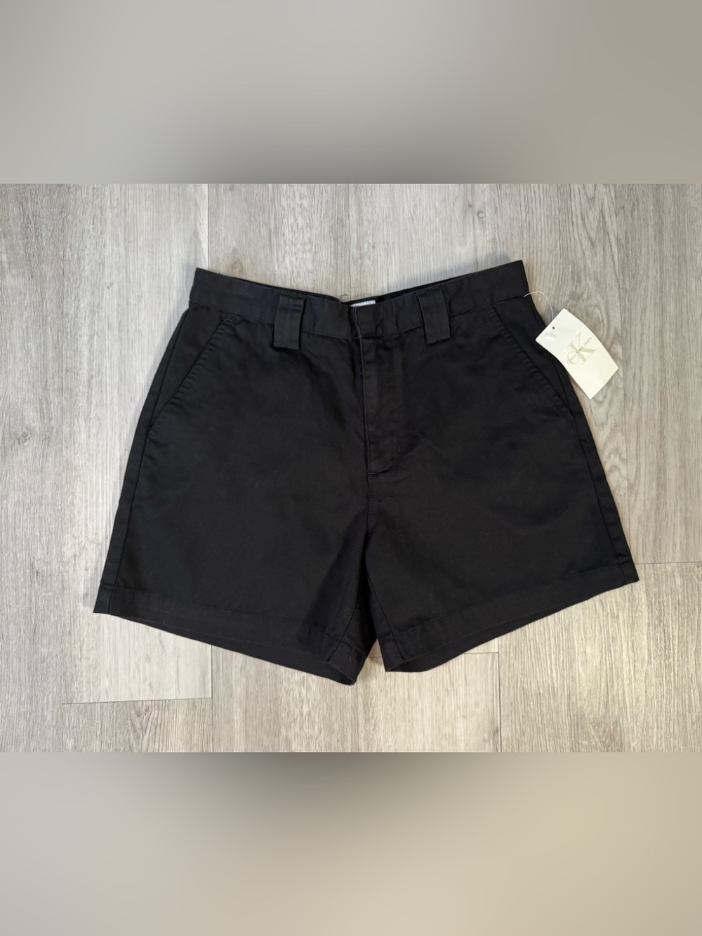 Calvin Klein Regiment Twill Shorts Black Size 8 NWT. New with tags